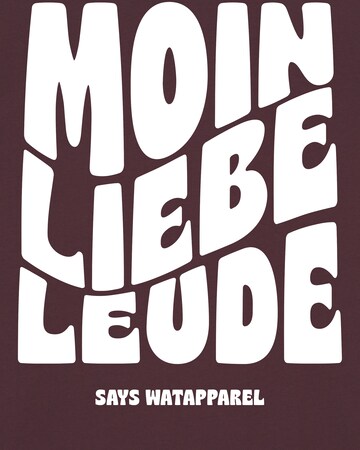 Watapparel Shirt 'Moin liebe Leude' in Red