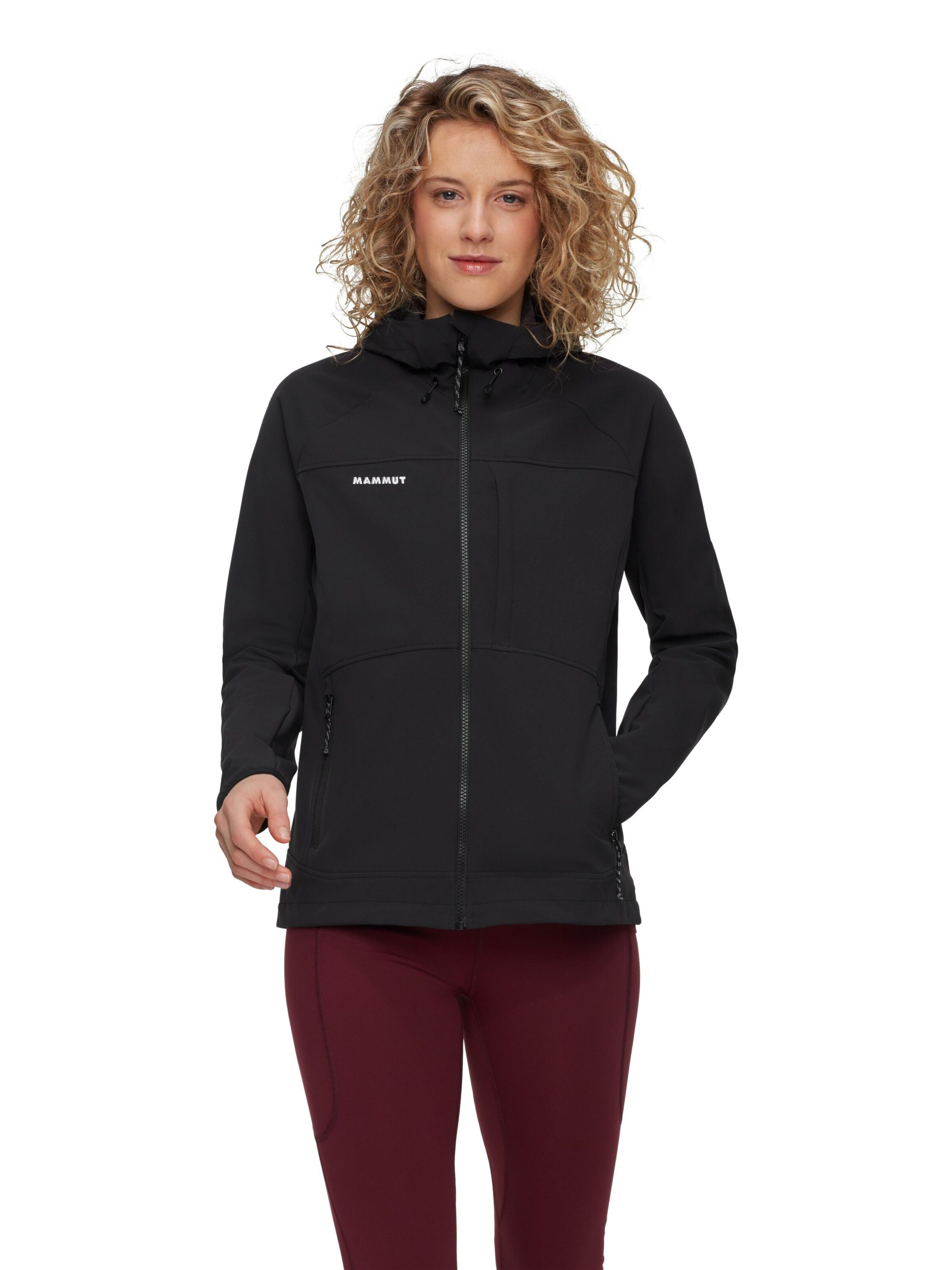 MAMMUT Outdoor Jacket in Black: front