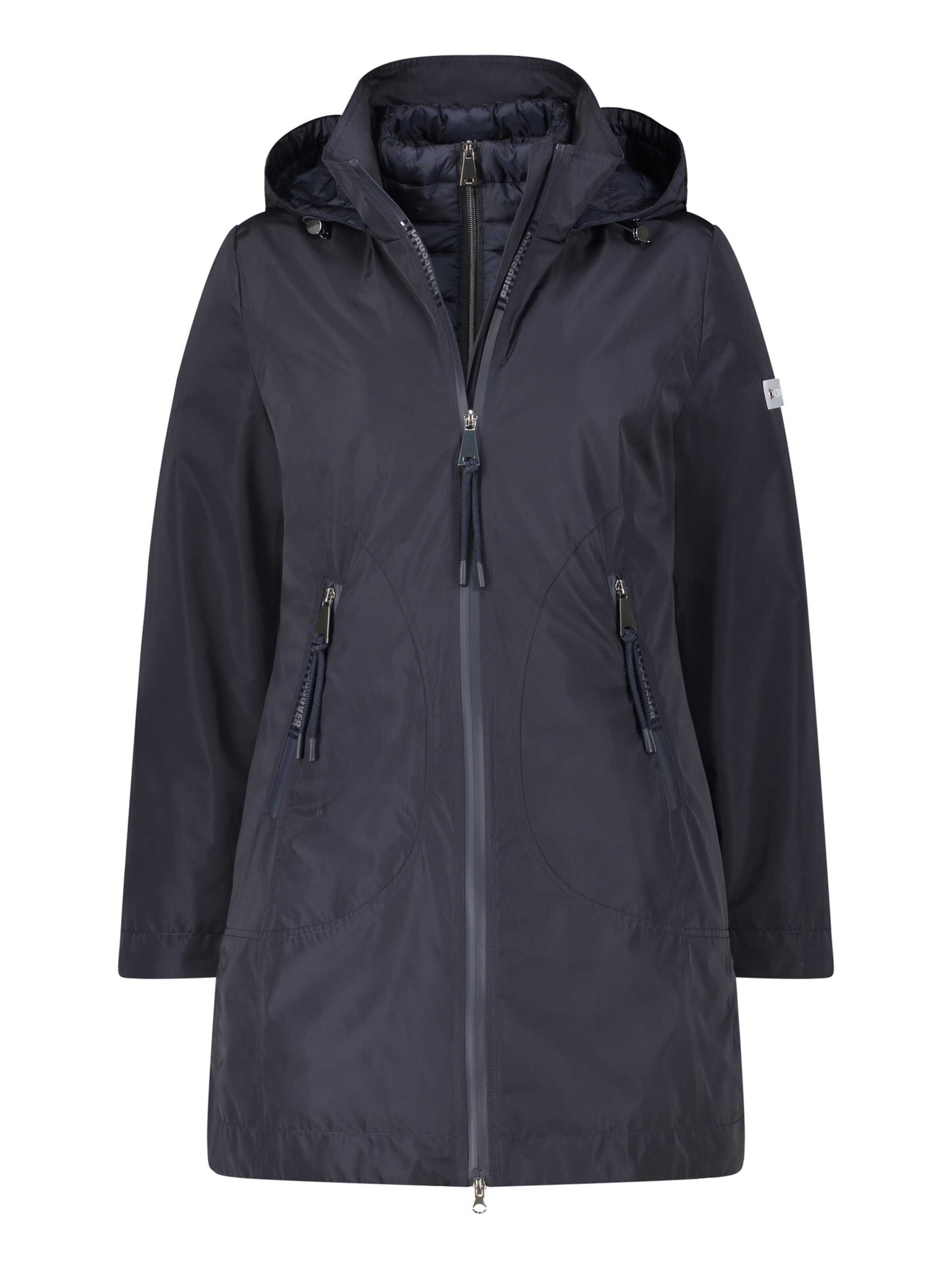 BETTY BARCLAY ブラックダウンジャケット Designer Betty Barclay Outdoor Pure Down Puffer Jacket Size