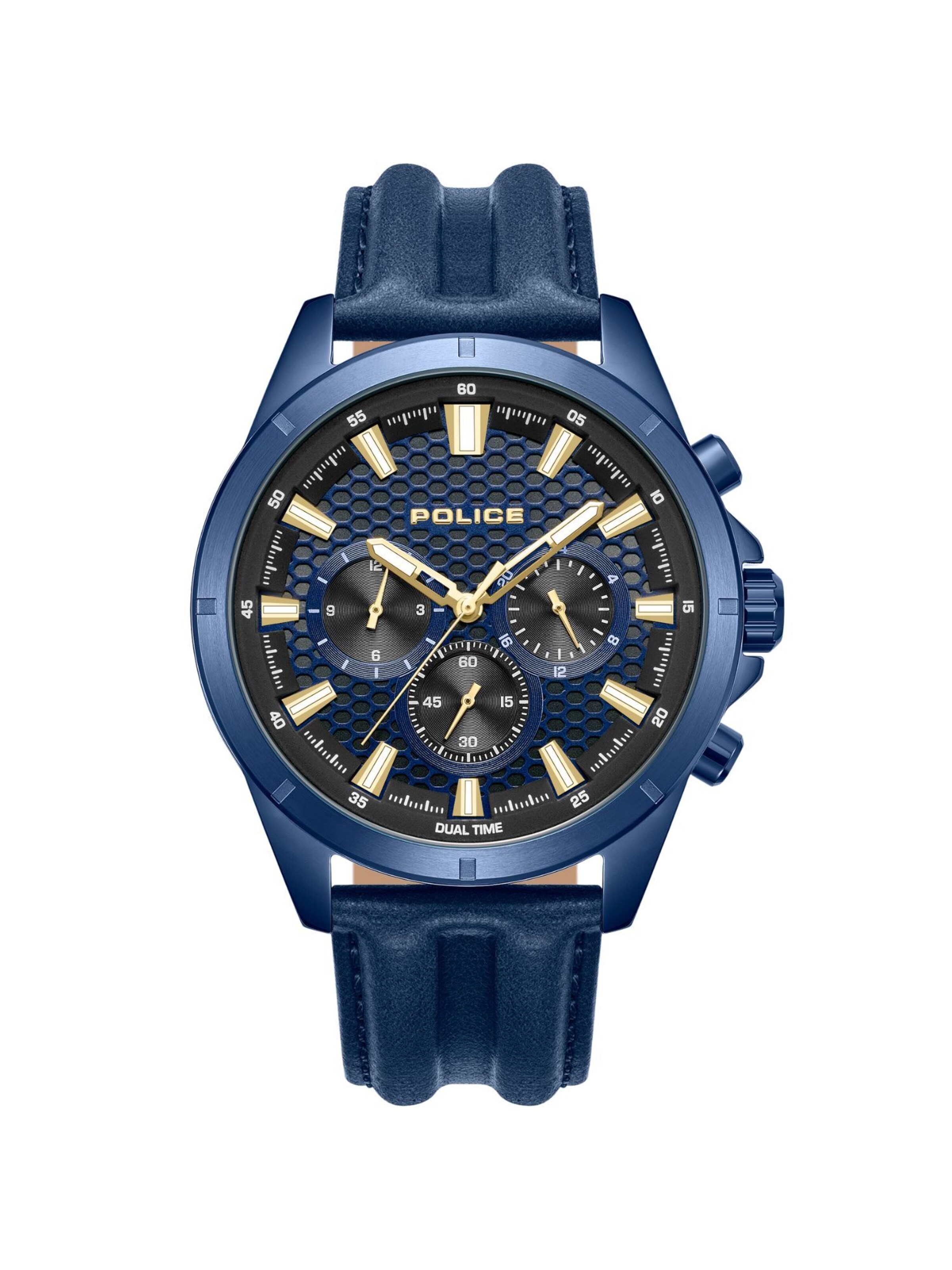POLICE Analog watch ' Malawi ' in Blue: front