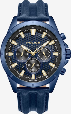 POLICE Quarzuhr ' Malawi ' in Blau: Vorderseite