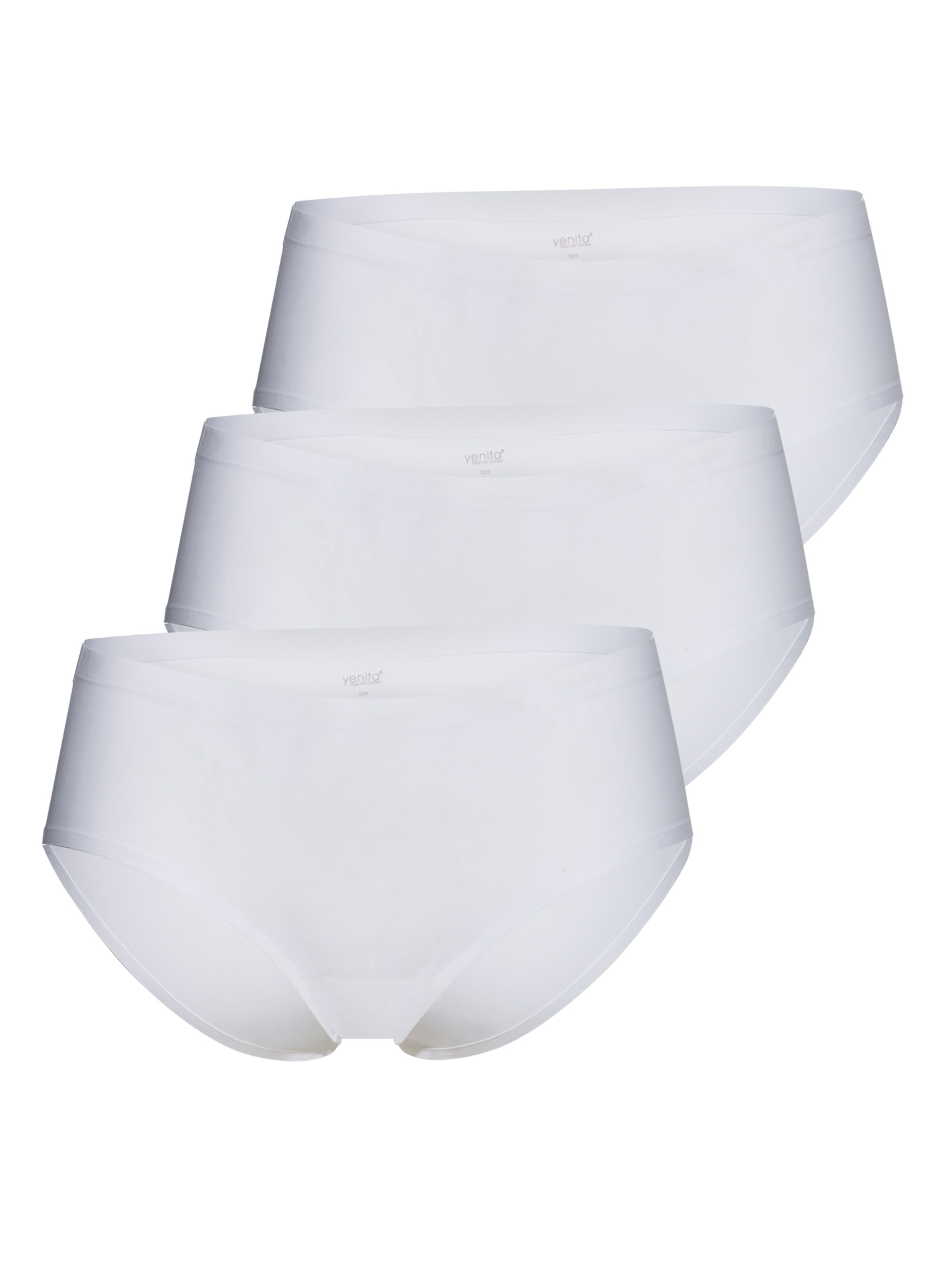 Slip 'Invisible' di Yenita in bianco: frontale