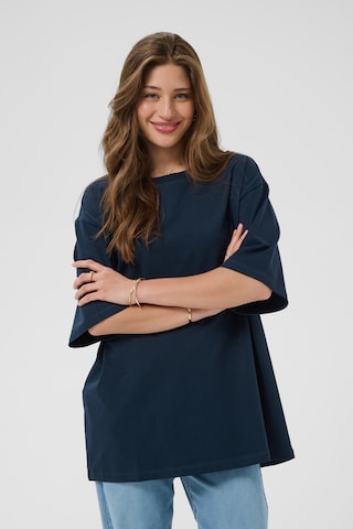 Cream Shirt 'CROkina' in Blue: front