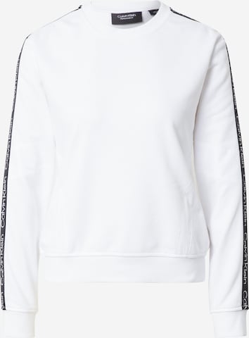 Calvin Klein Performance Sweatshirt in Weiß: predná strana