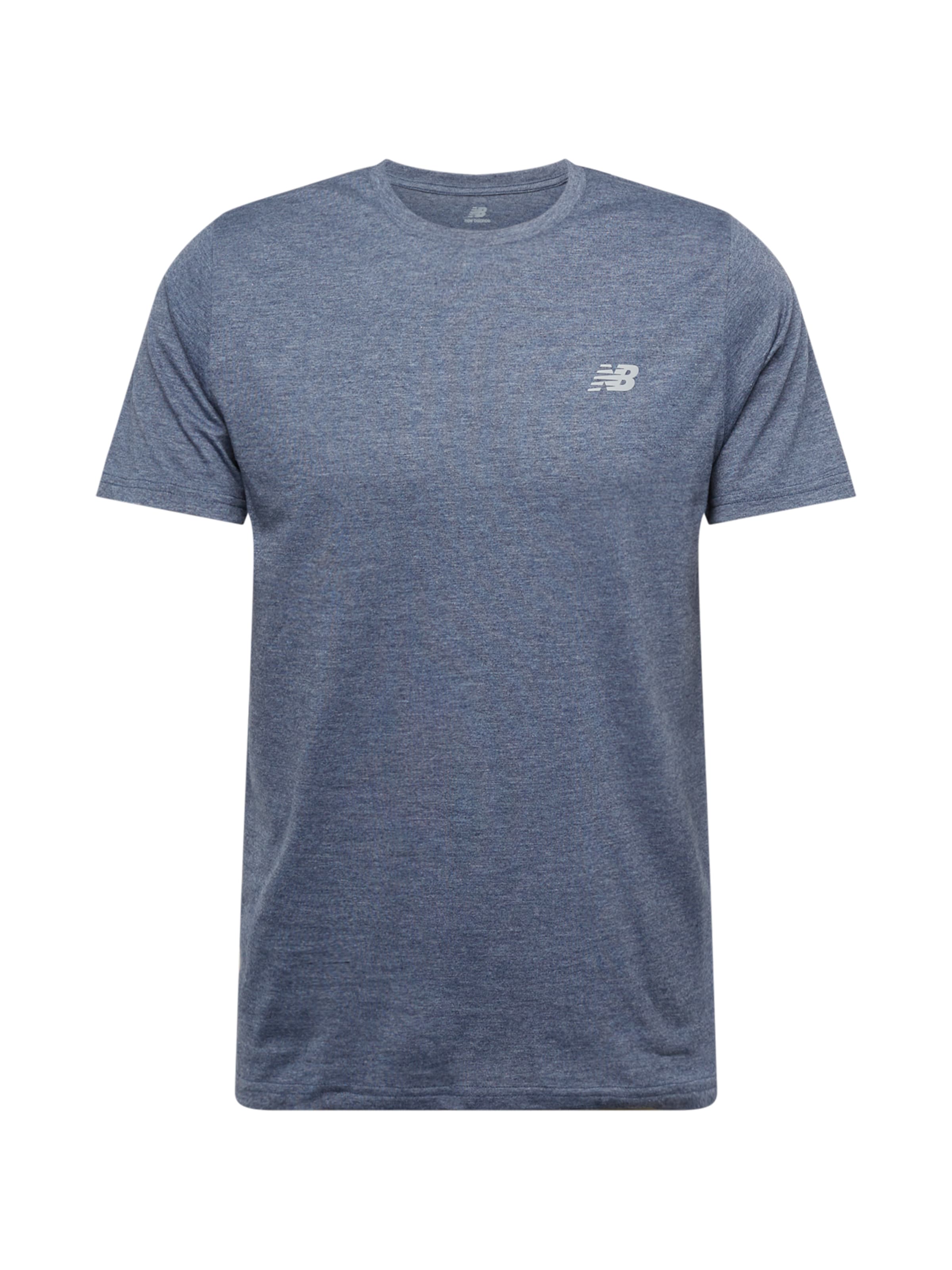 new balance Performance Shirt 'Essentials Heathert' in Blue: front