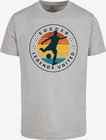 F4NT4STIC Shirt 'Soccer Legends United' in Grey: front