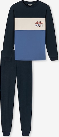 SCHIESSER Pyžamo – modrá: přední strana