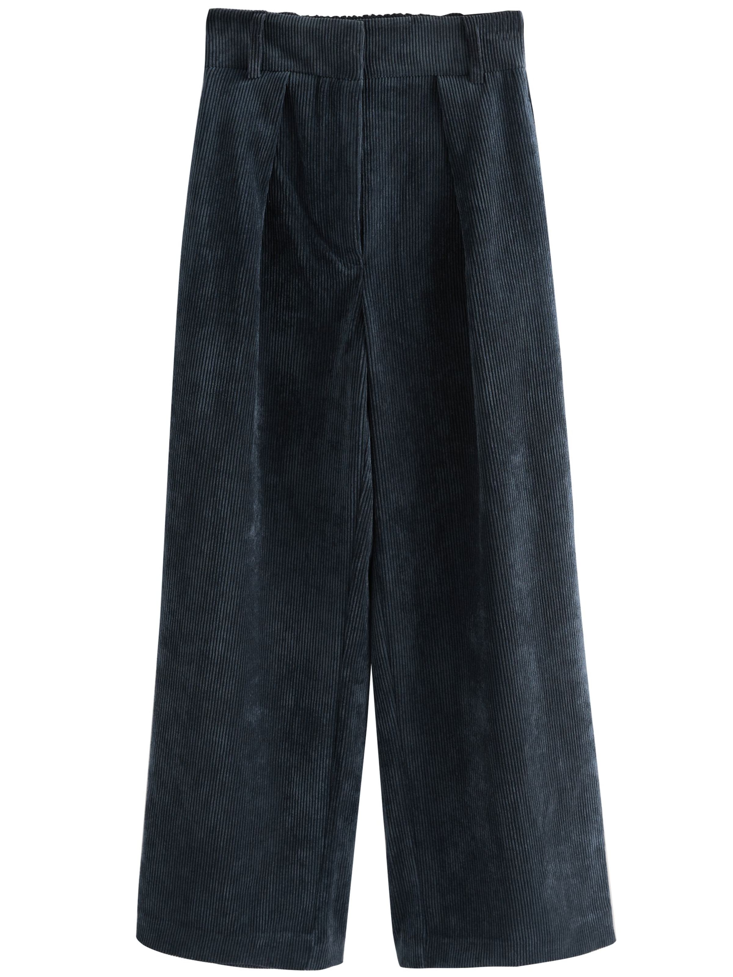 mėlyna Next Plačios klešnės Kelnės 'Corduroy': priekis