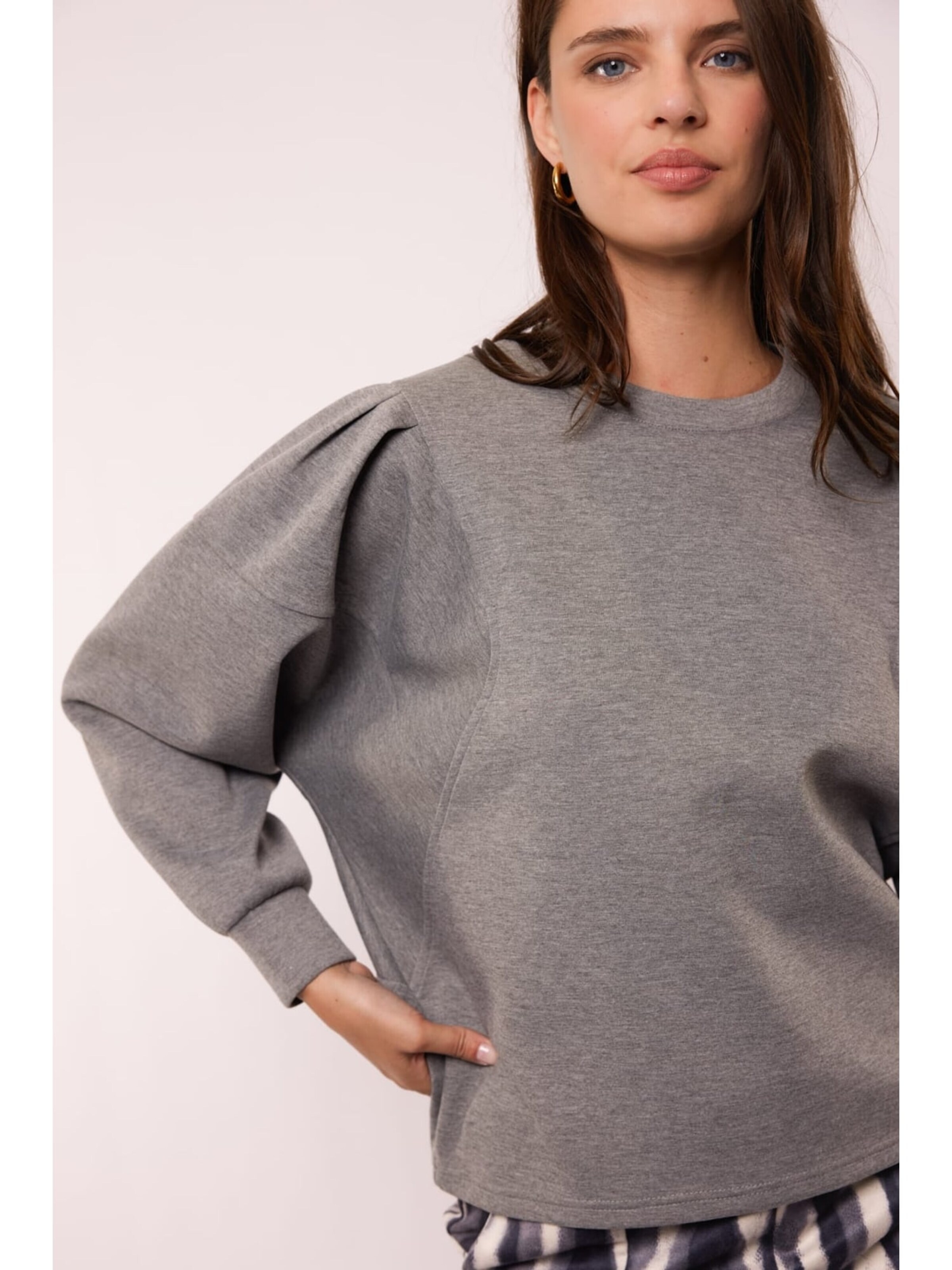 G-maxx Sweater '25WQG11 Prune' in Grey