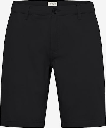 !Solid Chino ' KARLO ' in Zwart: voorkant