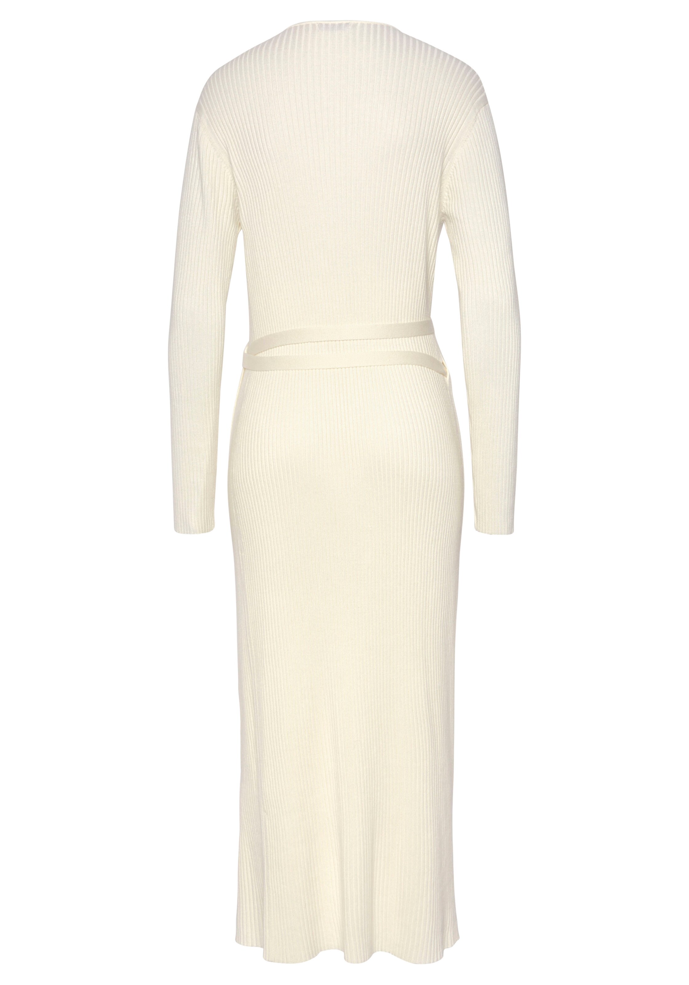 LASCANA Knitted dress in Yellow