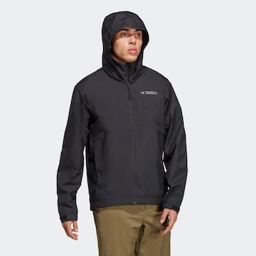 ADIDAS TERREX - Chaqueta de montaña en negro: frente