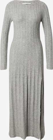 Abercrombie & Fitch Плетена рокля в сиво: отпред