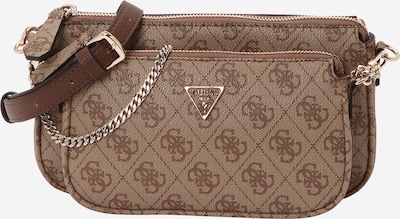 GUESS Taška přes rameno 'NOELLE II DBL POUCH CROSSBODY' - hnědá / cappuccino, Produkt