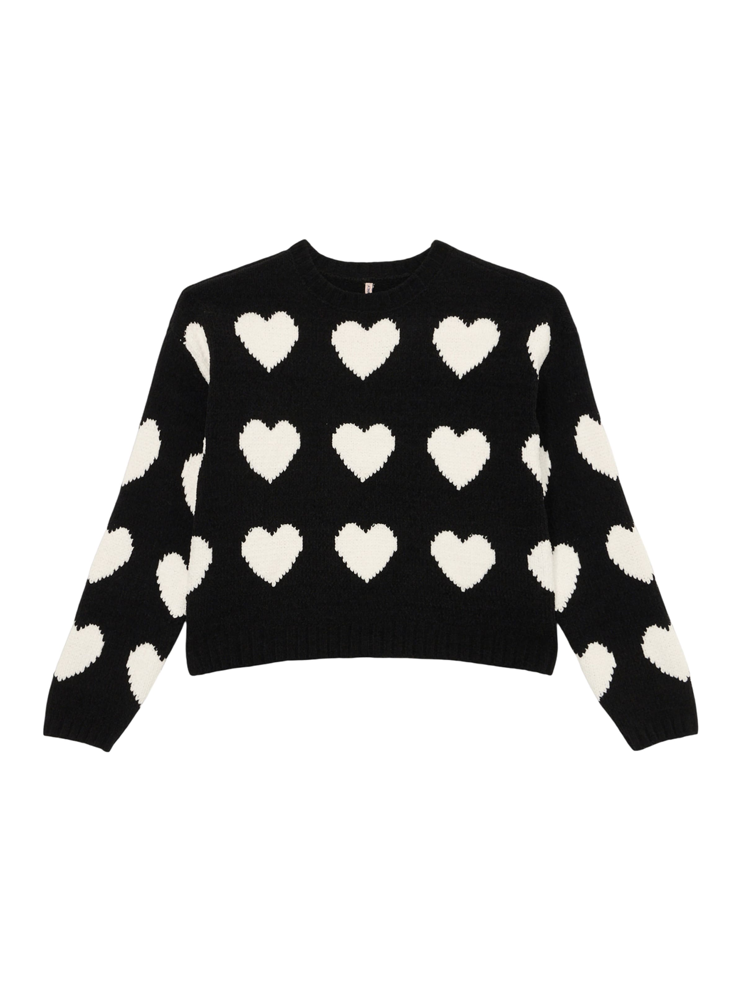 ONLY GIRLS Πουλόβερ 'KOGSUS' σε μαύρο: μπροστά