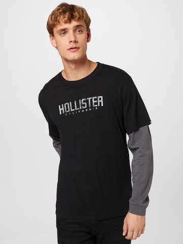 juoda HOLLISTER Marškinėliai: priekis