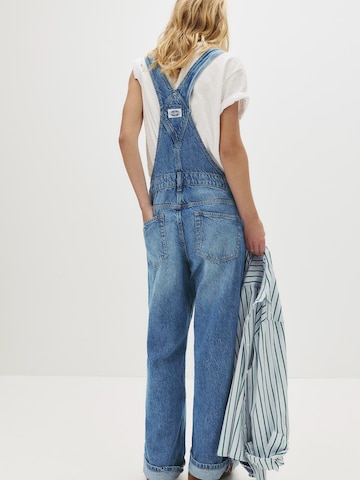 Pull&Bear Regular Tuinbroek jeans in Blauw