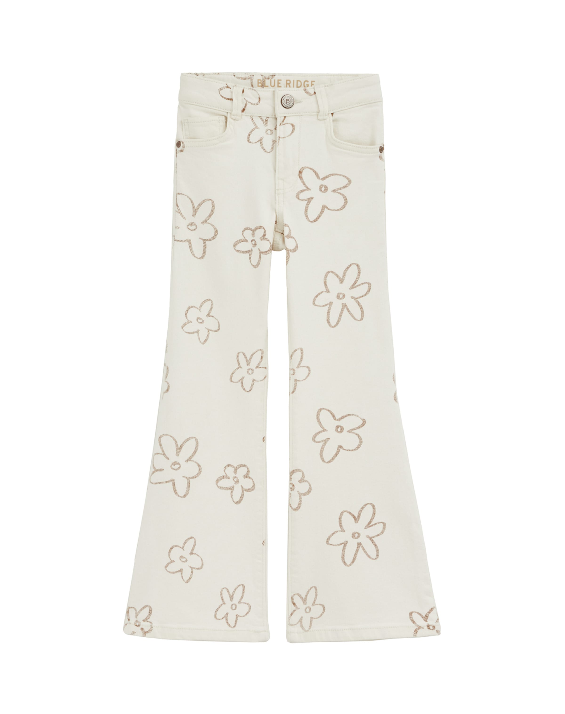 WE Fashion Широка кройка Дънки в бяло: отпред