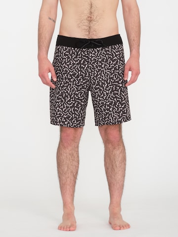 Boardshorts 'ASPHALT BEACH MOD 18' Volcom en marron : devant