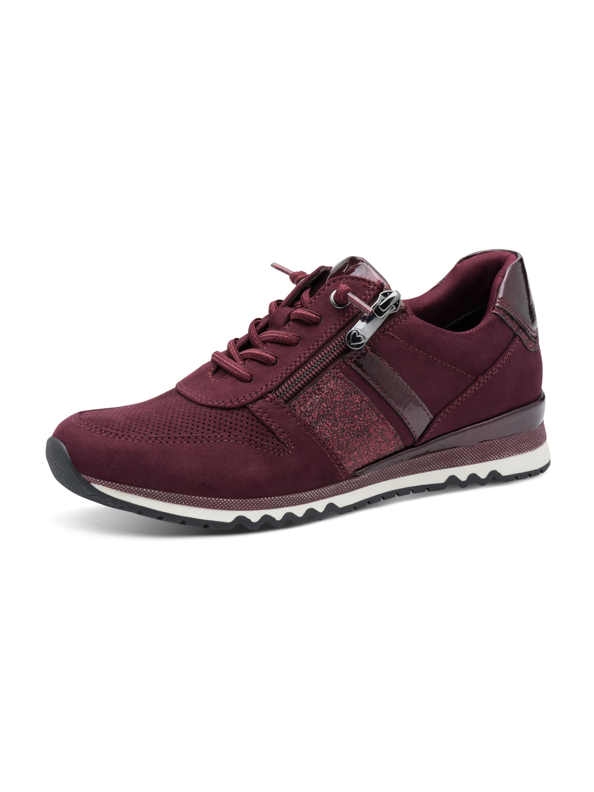 Baskets basses MARCO TOZZI en rouge : devant