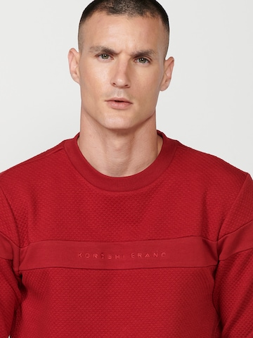 KOROSHI - Sweatshirt em vermelho