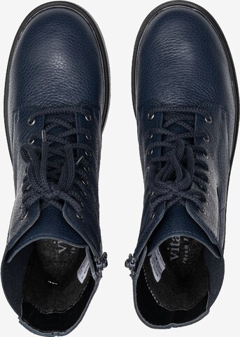 VITAFORM Lace-Up Ankle Boots in Blue