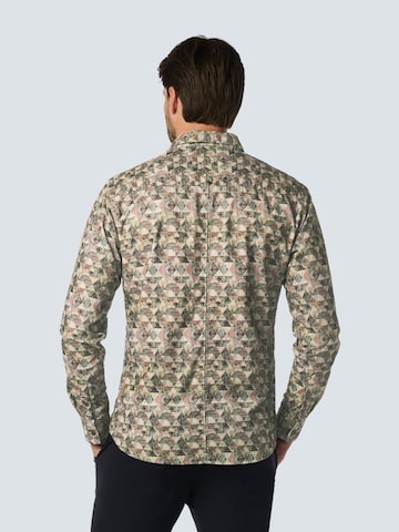 No Excess Comfort fit Button Up Shirt in Grey