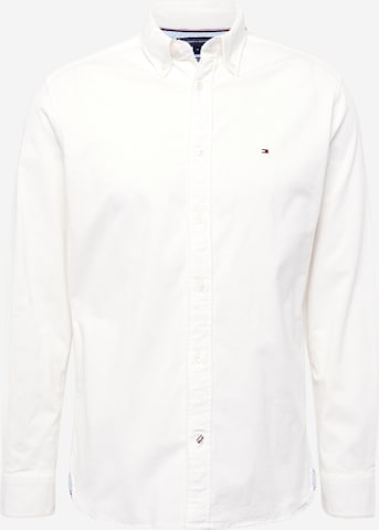 TOMMY HILFIGER Button Up Shirt in White: front