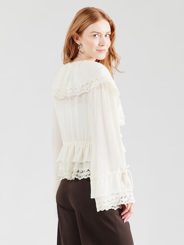 YAS Blouse 'YASHELLE' in Beige