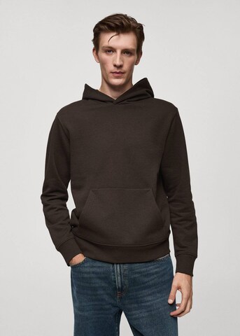 MANGO MAN Sweatshirt 'Bono' in Brown: front