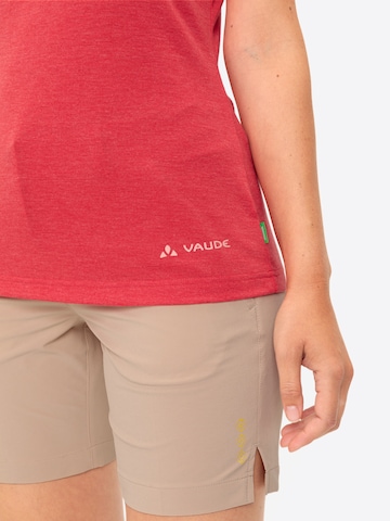 VAUDE Functioneel shirt 'Skomer' in Rood
