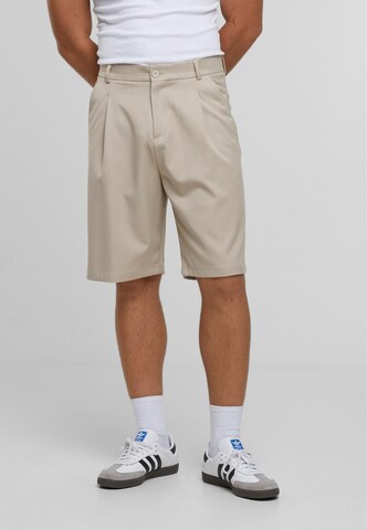 2Y Studios Regular Pleat-Front Pants 'Renzo' in Beige: front