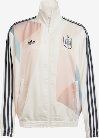 Veste de survêtement 'Spanien' ADIDAS ORIGINALS en blanc : devant