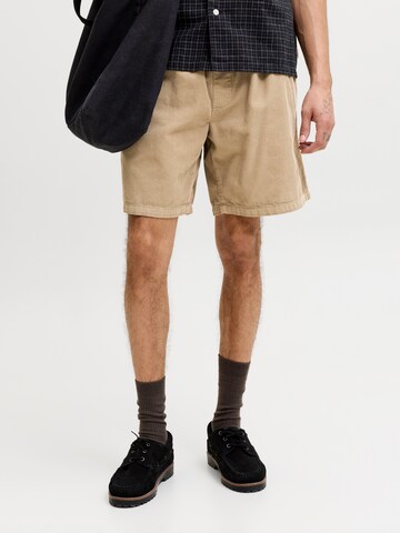 Wide Leg Pantalon 'JPSTBILL' JACK & JONES en vert : devant