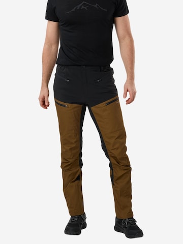 Regular Pantalon outdoor 'Nordkap' SWEDEMOUNT en marron : devant