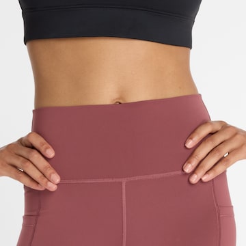 Skinny Pantalon de sport new balance en rouge