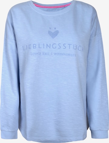 LIEBLINGSSTÜCK Sweatshirt 'Caron' in Blue: front