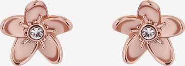 Ted Baker - Pendientes 'BEAAUU' en oro: frente