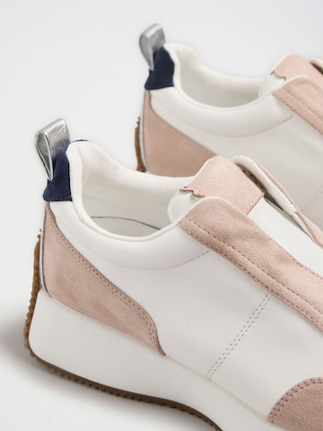Scarpa slip-on di love & roses in bianco