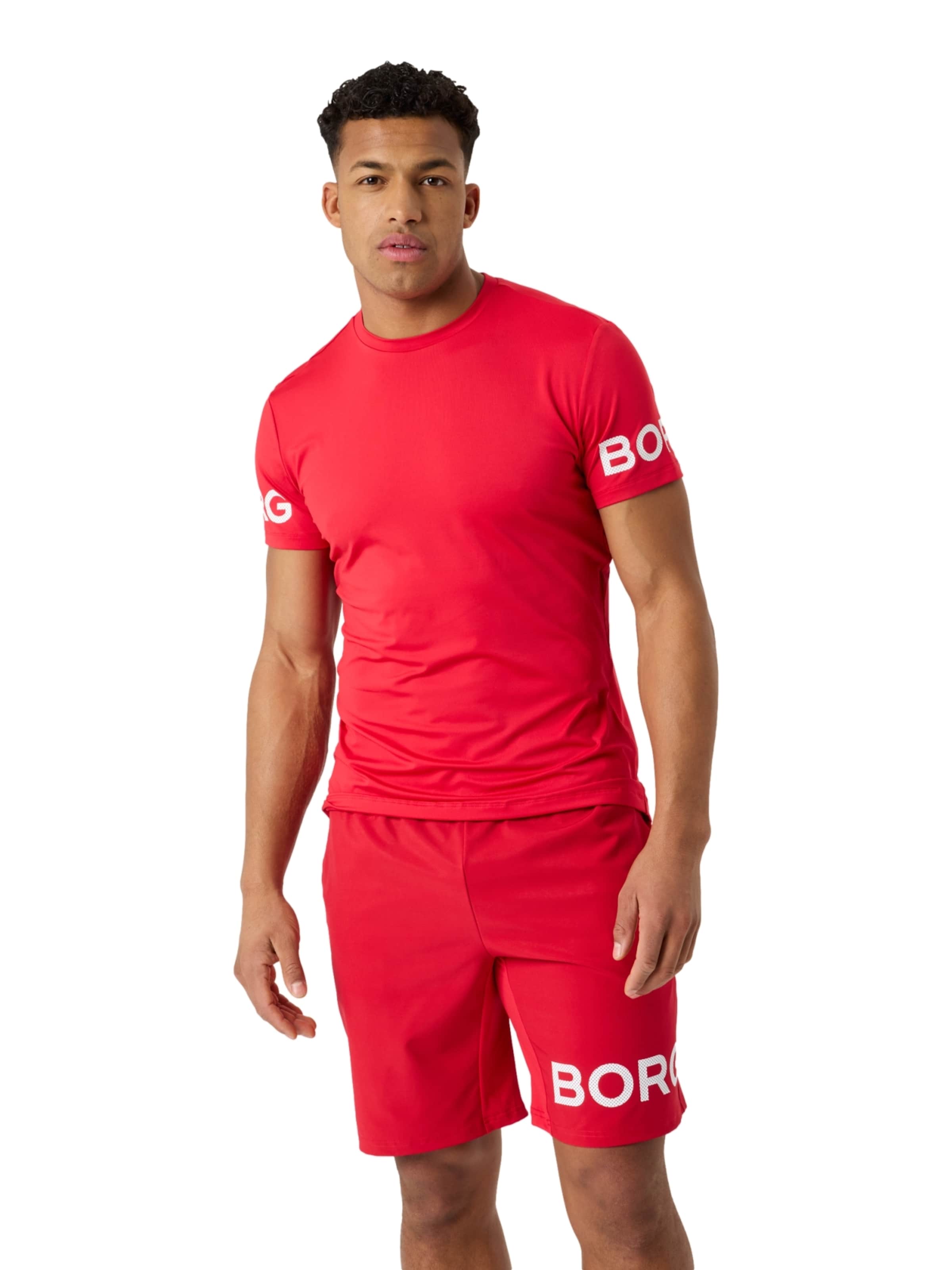 Maglia funzionale di BJÖRN BORG in rosso: frontale