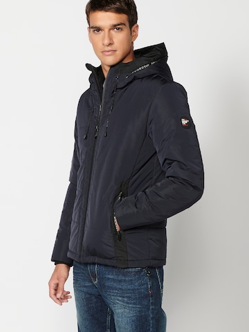 KOROSHI Between-Season Jacket in Blue