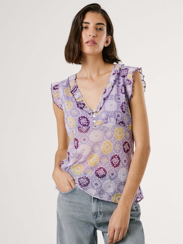 Chemisier 'Letty' Pepe Jeans en violet : devant