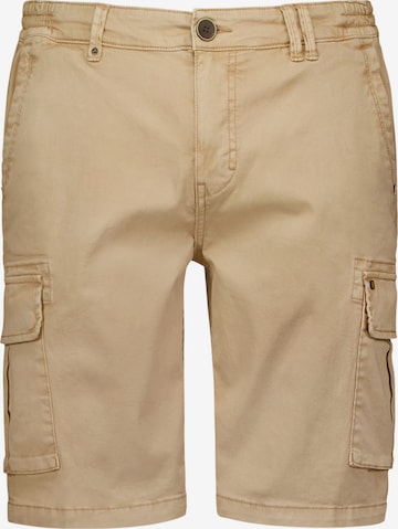 No Excess Regular Cargo Pants in Beige: front