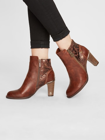 MUSTANG Bootie in Brown: front