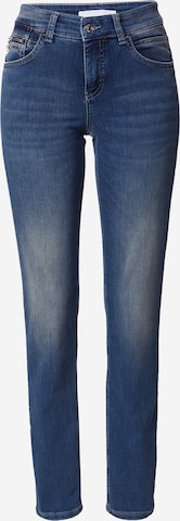 MAC Slimfit Jeans in Blauw: voorkant