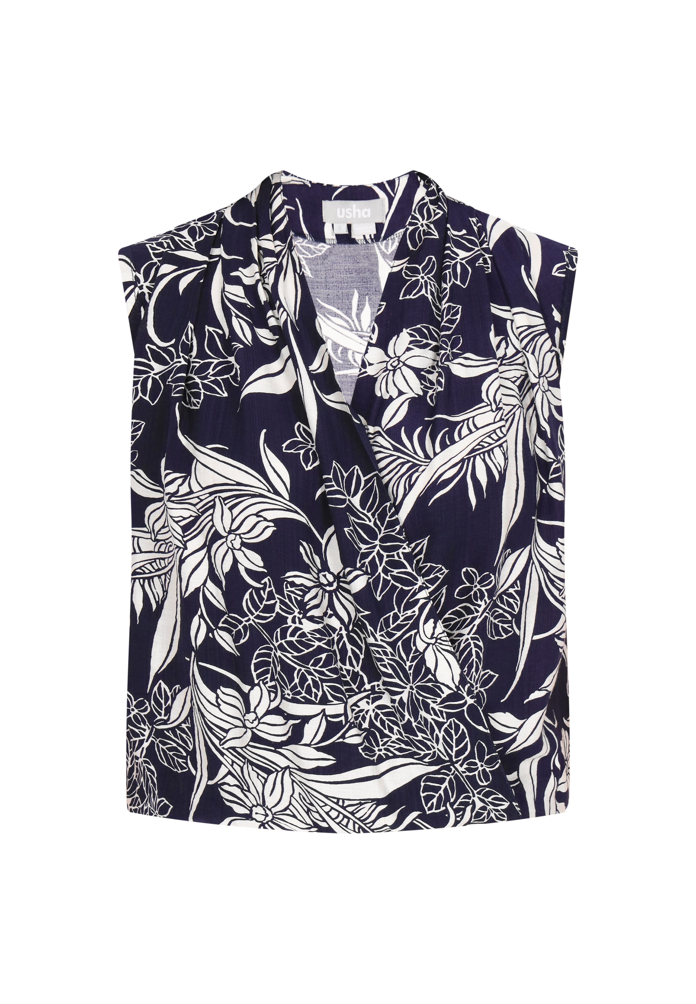 Usha Bluzka &#x27;Fashion Look&#x27; w kolorze niebieski: przód