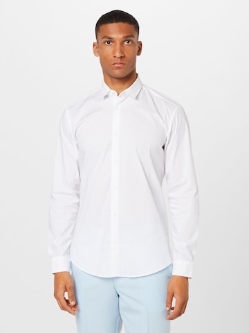 ESPRIT Slim fit Button Up Shirt in White: front