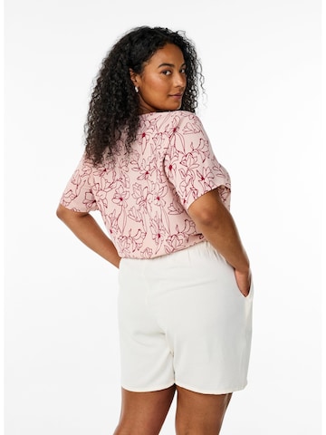 Zizzi Loosefit Bukser 'Mfikka' i beige