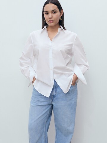 MANGO Blouse 'REGU' in White: front