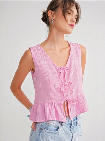 Camicia da donna di MixRay in rosa